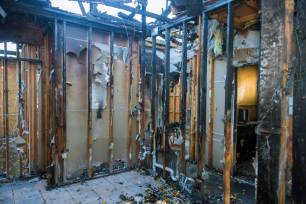Professional Fire Damage Restoration technician working in Star Prairie, WI